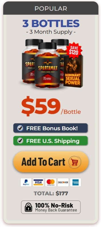 Spartamax 3 bottles – bundle for energy and performance